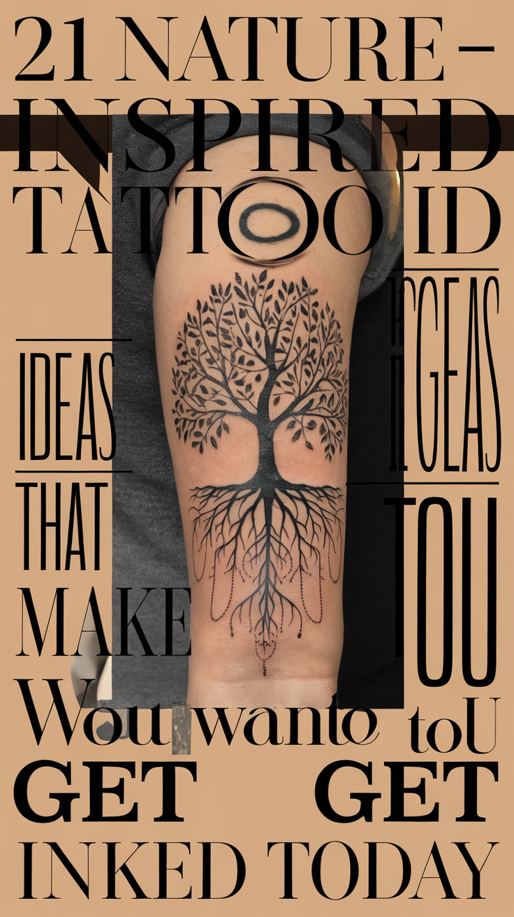 21 Nature-Inspired Tattoo Ideas That Will Make You Want to Get Inked Today!